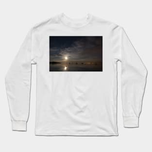 Moonrise over Lake Constance, Germany Long Sleeve T-Shirt